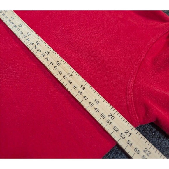 Vintage Nike Center Check Swoosh Mens XL Hoodie Red Sweater Sweatshirt Y2K - Picture 6 of 7